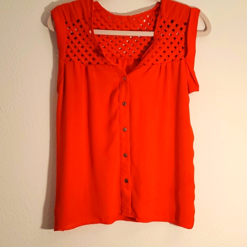 Red blouse